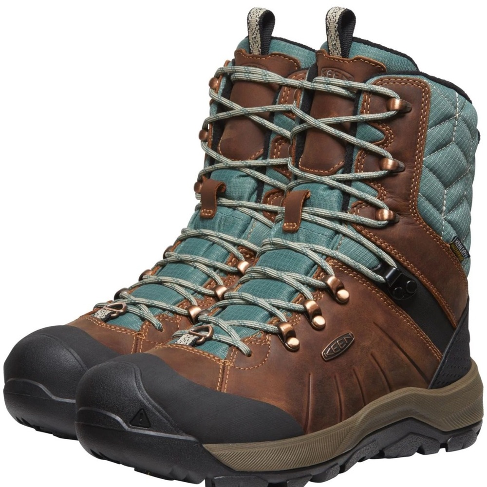 KEEN WOMENS REVEL IV HIGH WATERPROOF WINTER BOOT SIZE 10